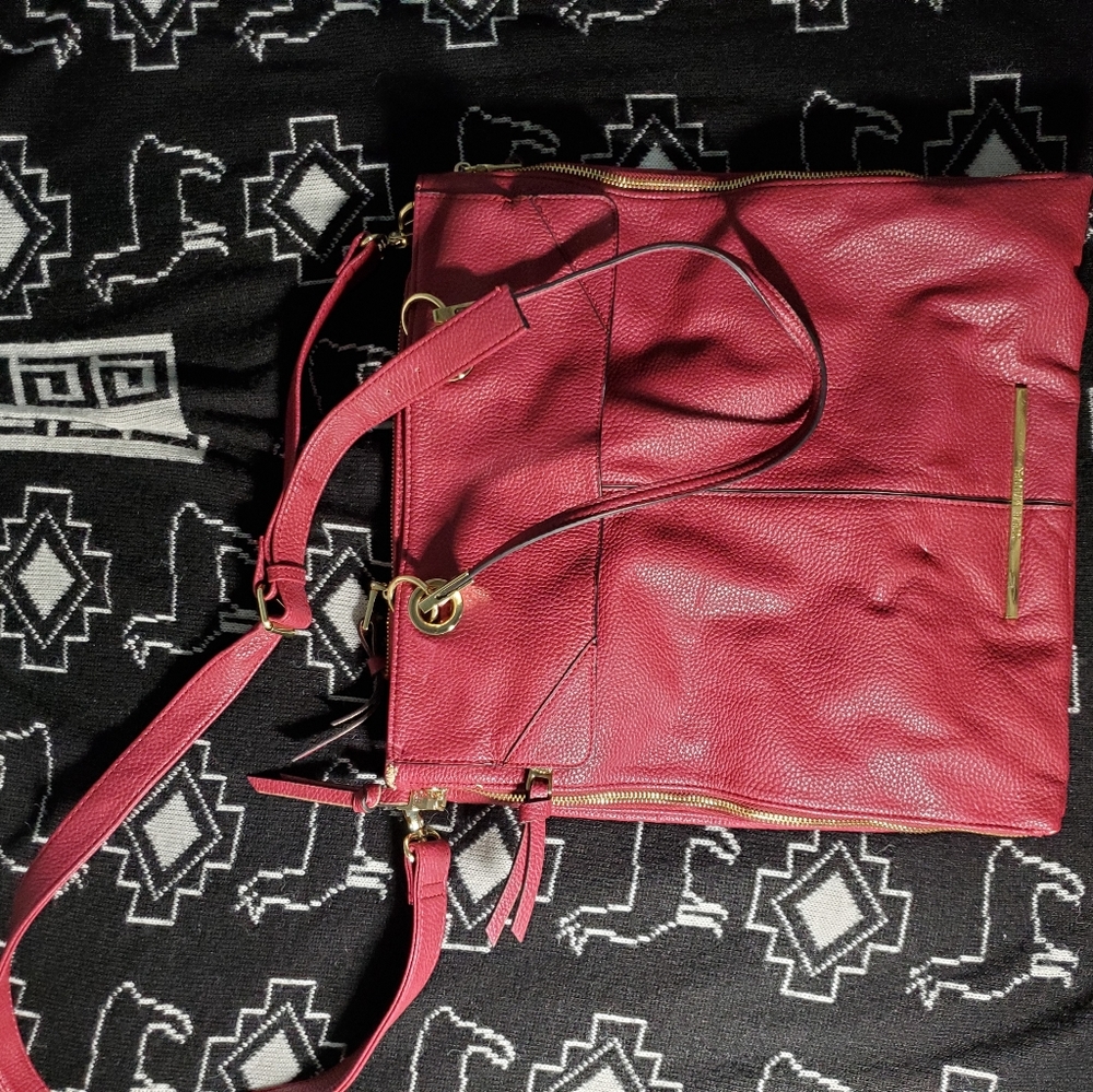 Maroon purse